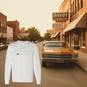 Camiseta promocional de manga larga con diseño vintage de los años 70, <span class=keywords><strong>Dayton</strong></span> <span class=keywords><strong>Ohio</strong></span> OH Retro 70's Love - Product Image 3