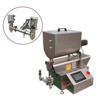Machine de remplissage à pompe rotative motorisée par servomoteur pour confiture, crème et chocolat avec fonction d'agitation