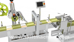 Skilt tự động dính Sticker dán nhãn máy cho trứng hộp khay độ chính xác cao labeler cho gia cầm sản phẩm - Product Image 4