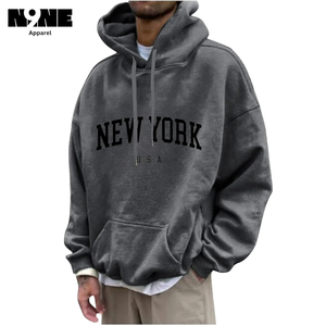 Sweat à capuche en molleton GSM 400 de haute qualité pour hommes avec broderie de logo personnalisé - Product Image 4