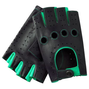 Guante de ciclismo personalizado de la mejor calidad, guantes de Ciclismo de cuero, guantes deportivos originales de medio dedo antideslizantes de neopreno para hombres y mujeres, Unisex - Product Image 1