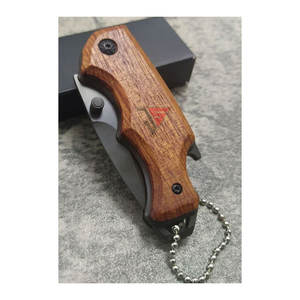 Cuchillo Plegable de Bolsillo para Caza y Camping, de Grado Industrial, con Hoja de Acero de Damasco y Mango de Madera de Palisandro, Personalizable OEM, ¡Gran Oferta! - Product Image 6
