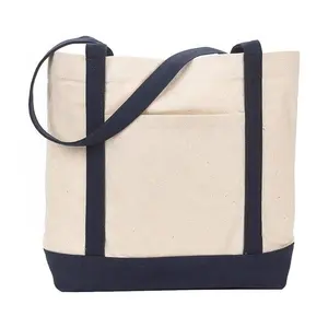 Canvas Shoulder Bag Eco Friendly Large Capacity Soft Reusable Cotton Canvas Oversized Cute Round Beach Bag - Product Image 1