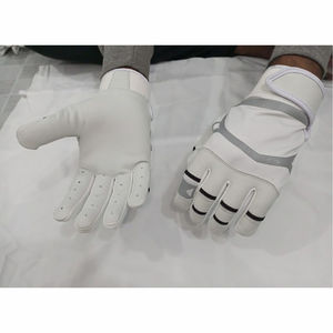 Guantes de Bateo de Béisbol Profesionales KANDARI SPORTS de Cuero Antideslizante con Diseño de Logotipo Personalizado, Cierre de Velcro, Ligeros y de Primera Calidad - Product Image 3