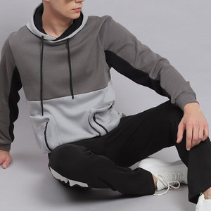 Sudadera con Capucha de Felpa de Mezcla de Poliéster y Algodón Bordada para Invierno, Estilo de Vida Activo, Cálida y Flexible, Comodidad Diaria para Hombre - Product Image 5