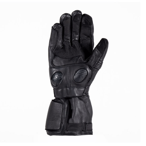 Motorcycle Auto Racing Wear Men's Pure Black Genuine Leather Motorbike Gloves Full Finger Breathable Riding Sports Gloves - Product Image 3