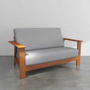 Cozy and Modern Solid Teak Wood Frame Two <b>Seater</b> Sofa Loveseat for Living Room Outdoor Furniture Set <b>Garden</b> Sofa Set - Product Image 6