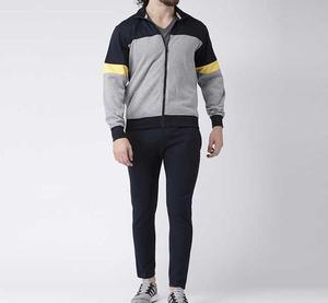 Chándales personalizados de gran tamaño con cremallera completa para hombre, chándales para correr, conjunto de traje de Chandales para Hombre de talla grande de dos piezas - Product Image 2