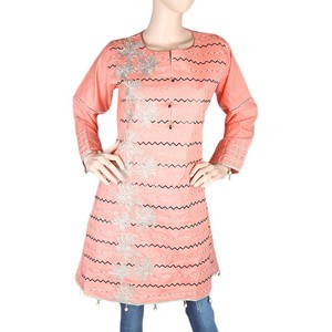Kurti Corto Bordado para Mujer - Color Durazno - Product Image 3