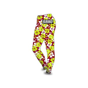 Moisture wicking GAA leggings <b>with</b> high quality stretch polyester sublimated logo OEM MOQ Pakistan - Product Image 1