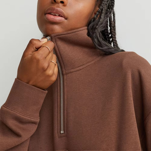 Top meilleur Unique hiver saison femmes pull sweat chemise manches longues hiver Collection col montant à la mode sweat shirt - Product Image 3