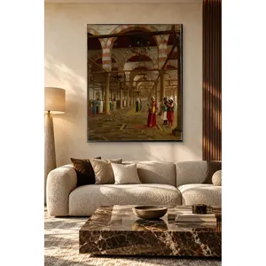 Impression sur toile de la prière Fida Grme dans la mosquée du Caire - Product Image 3