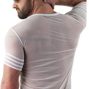 เสื้อยืดตาข่ายผู้ชายปี 2025 มีสินค้าพร้อมส่ง คุณภาพสูง โพลีเอสเตอร์ 100% แห้งเร็ว ระบายอากาศได้ดี แขนสั้น ทรงปกติ ดีไซน์ใหม่ - Product Image 5