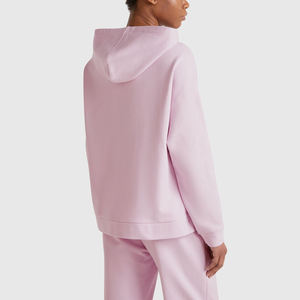 Sweat à capuche zippé pour femme Tissu en coton à coupe personnalisée Séchage rapide Respirant Style confortable pour sweats à capuche zippés décontractés pour femmes - Product Image 2