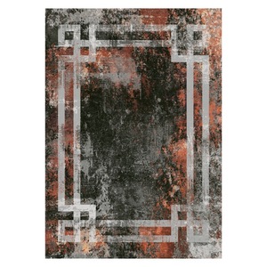 RUGS DEPOT LXDP-0890 Wholesale Terracotta Gold Designer Pattern Digital Printed Machine Washable Chenille Area Rug Non <b>Slip</b> - Product Image 1