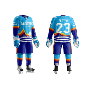 Uniformes d'équipe de hockey personnalisés de haute qualité, logo brodé, vêtements de hockey sur glace, uniformes de hockey cousus - Product Image 4