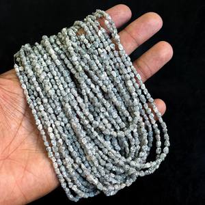 Cuentas de Diamante Gris Natural en Bruto, 4x3-6x4mm, Pepitas de Diamante Gris Sin Cortar, Cuentas Rectas para Perforar, para Fabricación de Joyas, Hilo de 16 Pulgadas - Product Image 6