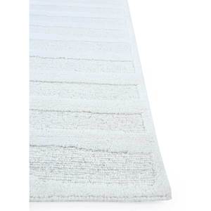 Tapis en laine mérinos noué à la main Zuri Ivory LM-1502, motif abstrait uni, rectangulaire, style Tabriz pour couloir, salon et maison - Product Image 4