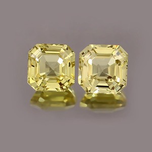 พลอยแซฟไฟร์สีเหลืองทรงแอสเชอร์ สำหรับทำเครื่องประดับ ผลิตในประเทศจีน - Product Image 1