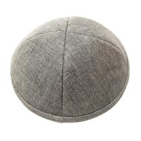 Sombrero Judío Kippa 2026, Unisex, Personalizable, Color Sólido, Simple, de Algodón y Cáñamo, Borde Redondo, Venta al Por Mayor