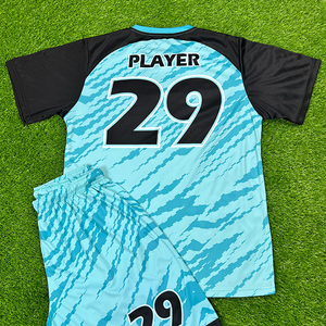 Custom Soccer Uniform Set Quick Dry Breathable Polyester Football Jersey Kit with Logo Printing for Men <b>Kids</b> Team Wear - Product Image 4