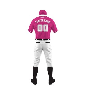 Top qualité 100% polyester sur mesure uniforme de baseball vente nouveau Design unisexe porter professionnel uniforme de baseball Service OEM - Product Image 2