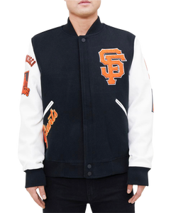 Vente en gros de baseball personnalisé grande taille hommes hiver à manches longues hommes col montant manches en cuir broderie fabriqué au Pakistan - Product Image 1