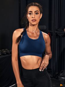 Sujetador Deportivo Sin Costuras de Soporte Ligero Personalizable para Mujer, Espalda Cruzada, Transpirable - Product Image 6