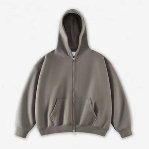 Custom Hoodie Manufacturer Blank Oversized Multicolor Designer Full Zip up Hoodie <b>Men</b> <b>s</b> Hoodies Sweatshirts - Product Image 5