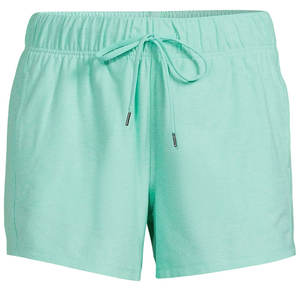 Short de gym pour femme taille haute personnalisé bouton décoration respirant écologique séchage rapide 100% coton Fitness Yoga Sport usine - Product Image 5