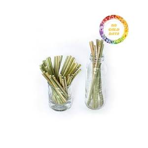 Paille à boire jetable vietnamienne naturelle Paille à boire en herbe verte Paille biodégradable Convient pour le marché d'exportation - Product Image 5