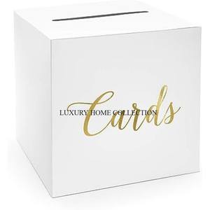 กล่องเก็บการ์ดแต่งงานโลหะเคลือบผงสีขาวกล่องเก็บการ์ดแต่งงานแฮนด์เมดไม่เหมือนใคร - Product Image 3