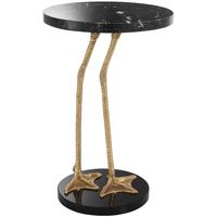 Table basse en métal à finition antique en laiton de style moderne pour salon Table centrale au design martelé Matériau de haute qualité