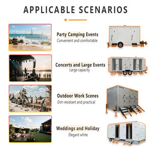 Bagno Mobile di Lusso Ecologico e Durevole in Acciaio, Trailer VIP per <span class=keywords><strong>Spiaggia</strong></span>, Matrimoni, Eventi all'Aperto - Product Image 6