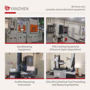 Yanzhen TPEX3307 Fresa de alta precisión Herramienta de corte de acero de aleación resistente al desgaste Insertar HRC65HRC 10-12 Ángulo de hélice - Product Image 6