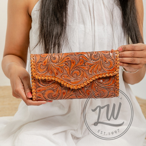 LW Genuine Leather Luxury Vintage Lady Hand Bag with Wholesale Card Holder and Money Clips Women's Credit <b>Wallet</b> Large Size - Product Image 1