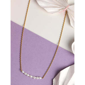 NOVAMART Fine 925 Sterling Silver Pearl Charm <b>Necklace</b> <b>Chain</b> Wholesale Export - Product Image 2