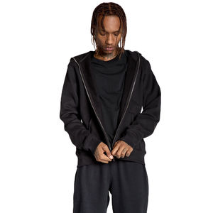 Sudadera con Capucha Personalizada de Color Liso para Hombre, con Cierre Completo, Manga Larga, Chaqueta con Capucha y Cierre Personalizada para Hombre - Product Image 3