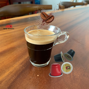 กาแฟผงที่เข้ากันได้กับกาแฟอาราบิก้าโรบัสต้าแบบแคปซูลยี่ห้อ5,7gr พร้อมส่งออก