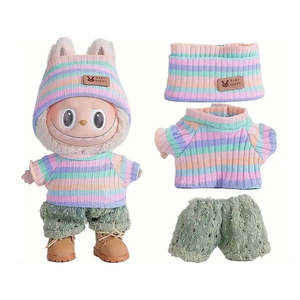 Ensemble de vêtements pour Labubu : Pull court et chapeau pour poupées et accessoires - Product Image 6