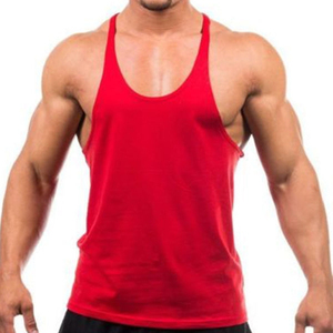 Customized 100% Cotton <b>Men's</b> Gym Tank Tops Breathable Knitted <b>Singlet</b> <b>for</b> Bodybuilding Casual Style with Customized Brand - Product Image 4