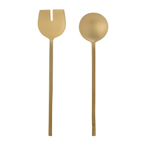 Serveur de salade de mariage en acier inoxydable argenté brillant à prix de gros indien le plus vendu lot de 2 pour la maison, les hôtels et les restaurants - Product Image 3