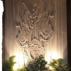 Diseño de pared de mármol Pantalla de agua de holograma impermeable personalizada Estuche de entrenamiento óptimo para granito de mármol-Personalizado - Product Image 1