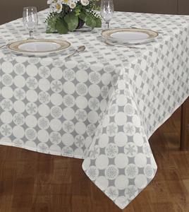 Cotton Dining Tablecloth Heavyweight Fabric Washable & Reusable Table <b>Cover</b> for Kitchen Home Decor - Product Image 2