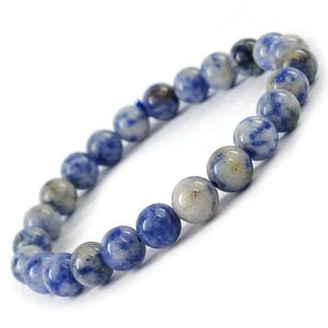 Bracelet en cristal de sodalite, pierre précieuse naturelle pour la vérité et l'intuition - Product Image 3
