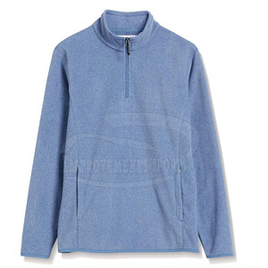 <b>Men's</b> New Design Stand Collar <b>Pullover</b> Fleece <b>Jacket</b> with Long Sleeves Winter Comfortable Clothing - Product Image 1