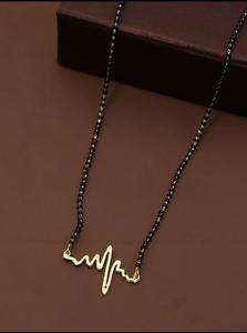 Mangalsutra tradicional de calidad superior con acabado antiguo disponible a precios al por mayor de La India - Product Image 4