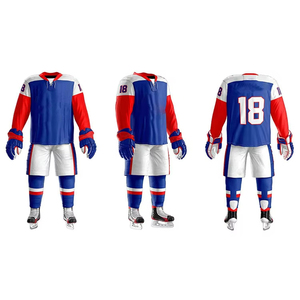 Vente en gros d'uniforme de hockey sur glace par sublimation avec logo personnalisé pour adultes-taille plus respirant et à séchage rapide - Product Image 5