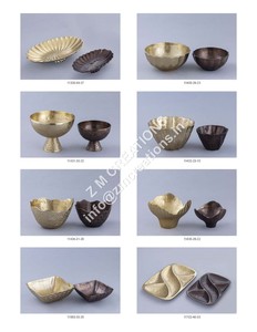 แท่นชามผลไม้คลาสสิกดีไซน์ทันสมัยชามเสิร์ฟอลูมิเนียมตกแต่งโต๊ะอุปกรณ์จัดแสดงคุกกี้ถั่ว100ชิ้น - Product Image 2