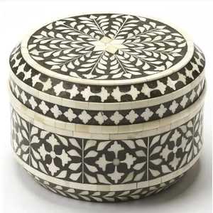 Boîte à bijoux personnalisée faite à la main en incrustation d'os indien Solution de rangement de luxe pour bagues, bracelets, colliers et présentoir élégant pour la maison - Product Image 4